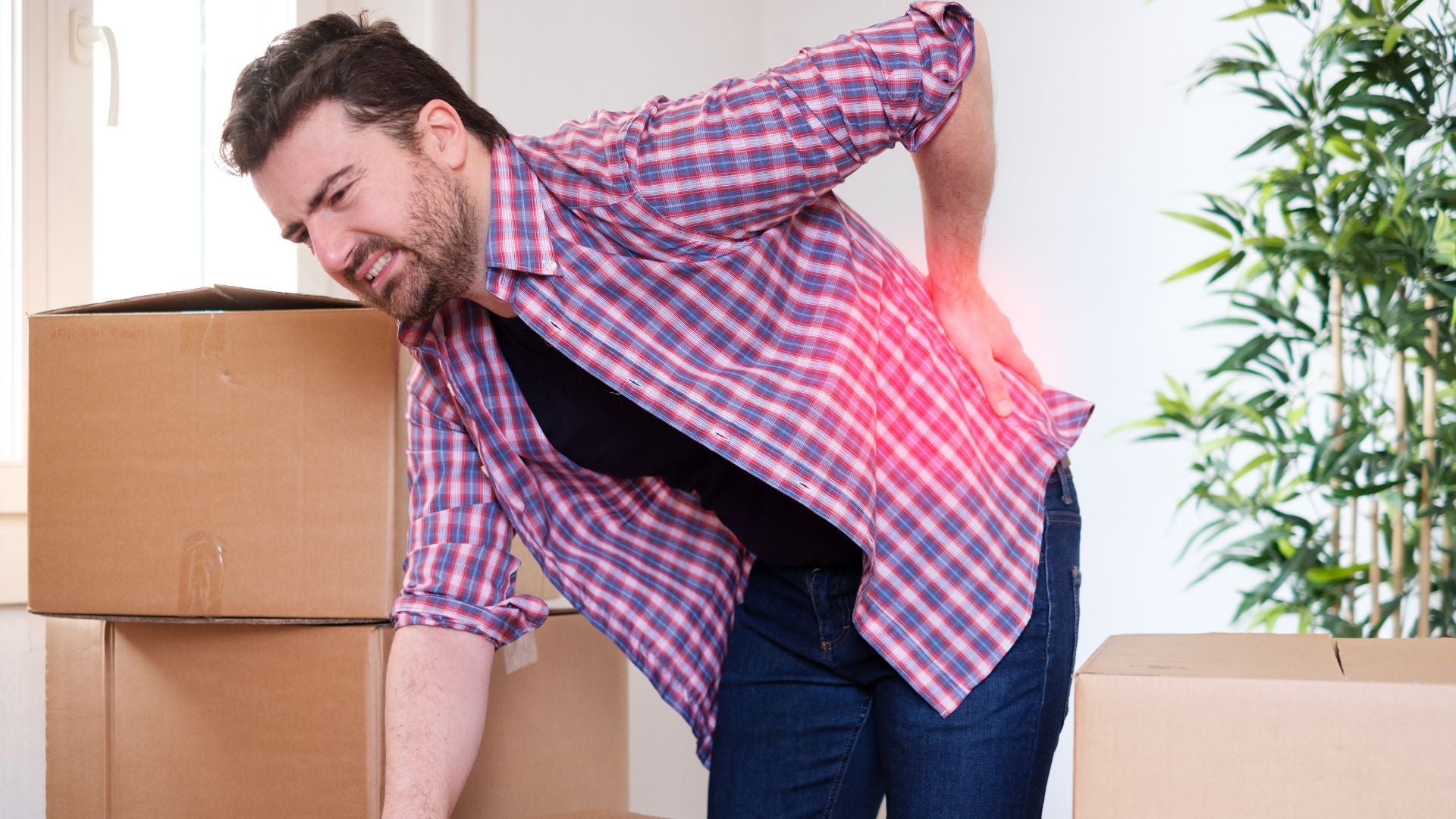 man with back pain